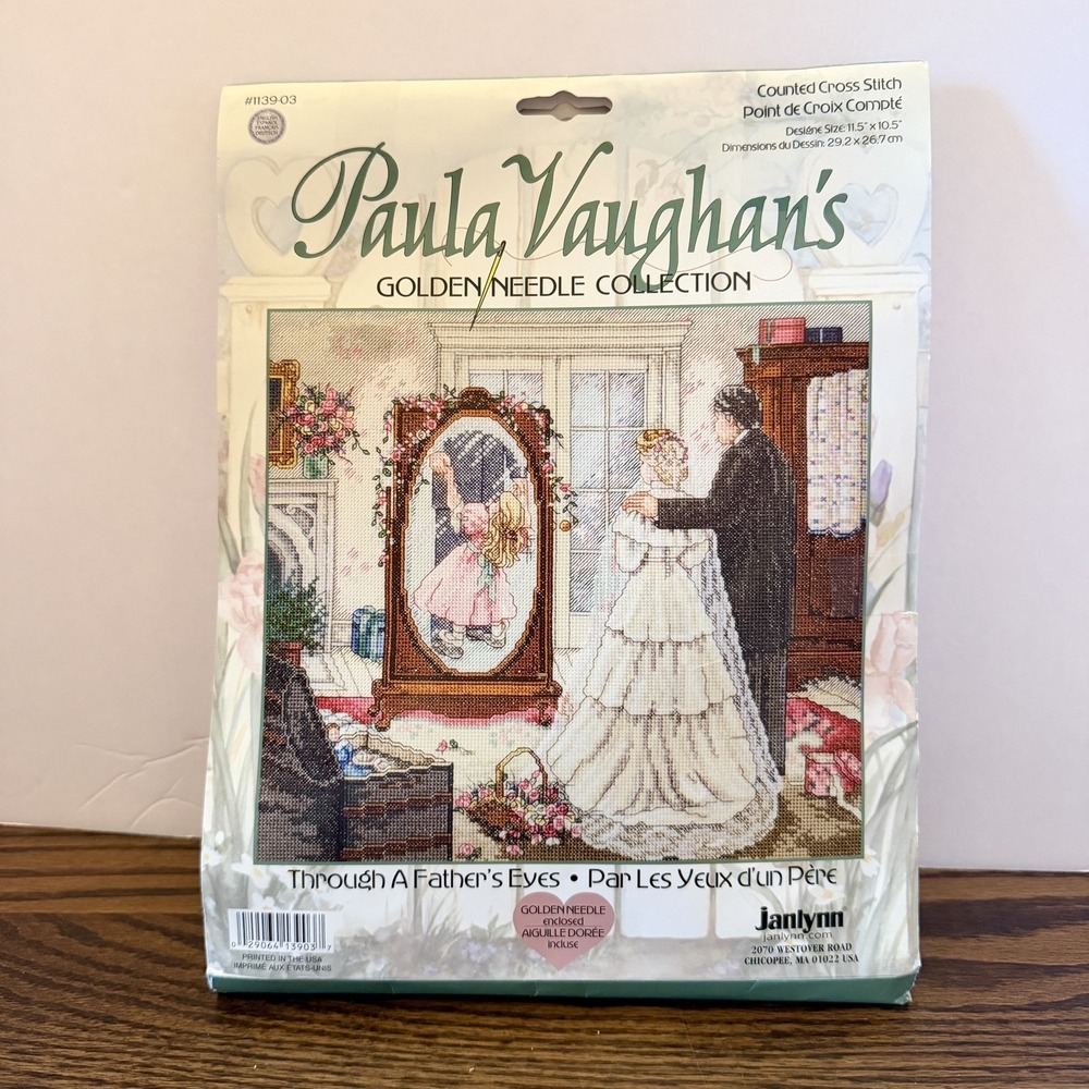 New Paula Vaughan's Cross Stitch Kit # 1139-03 Through A Father's Eyes
